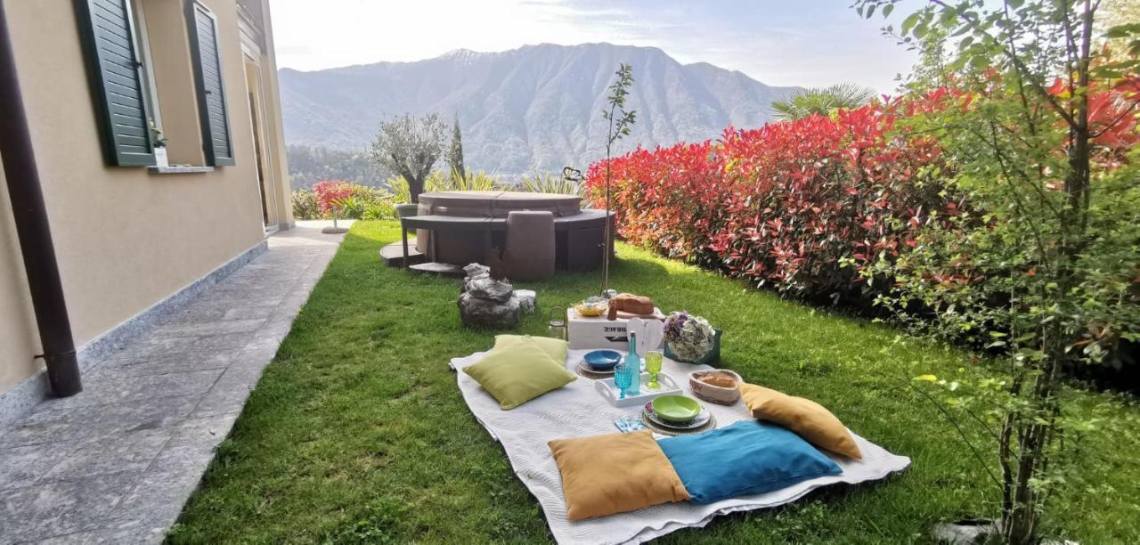 Magic Garden With Jacuzzi-Pool And Luxury Lake Como View Lenno Extérieur photo