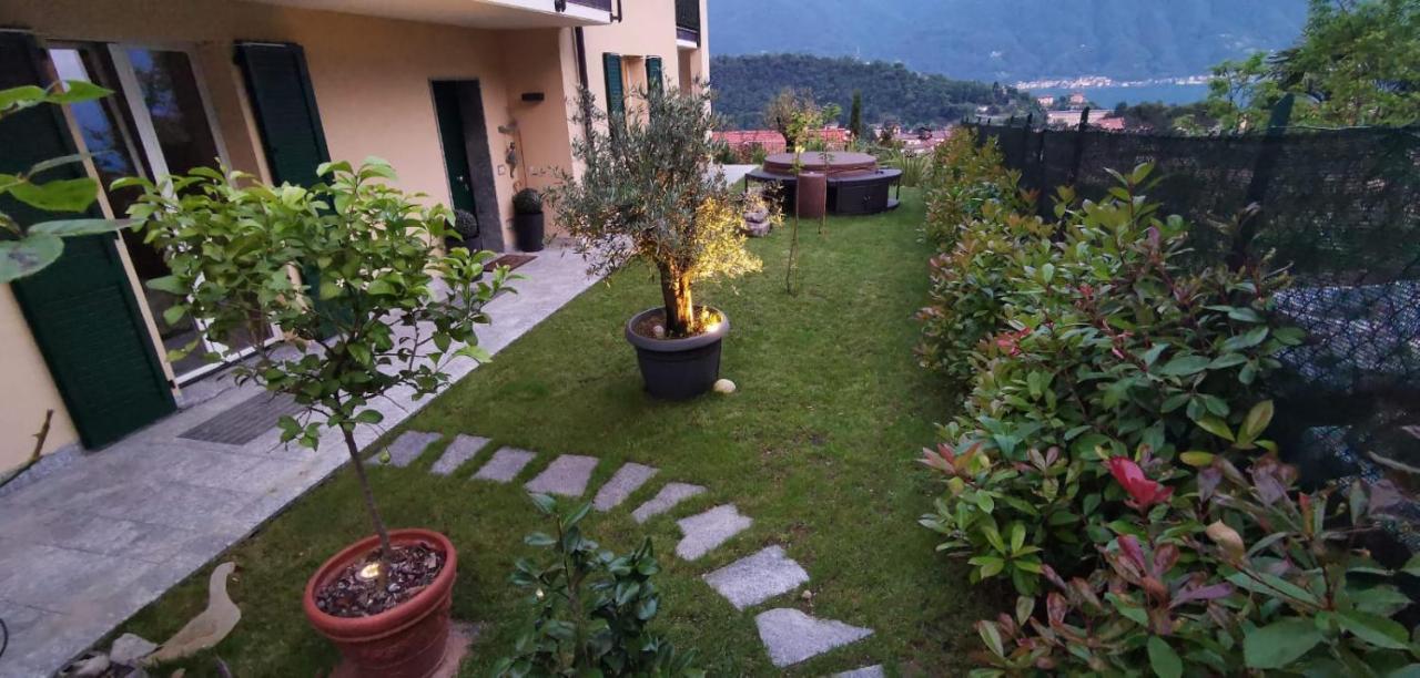 Magic Garden With Jacuzzi-Pool And Luxury Lake Como View Lenno Extérieur photo