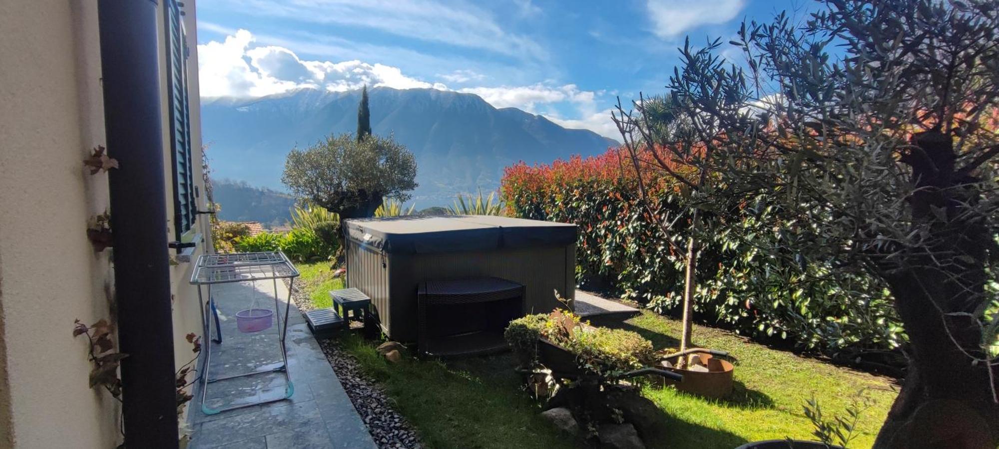 Magic Garden With Jacuzzi-Pool And Luxury Lake Como View Lenno Extérieur photo